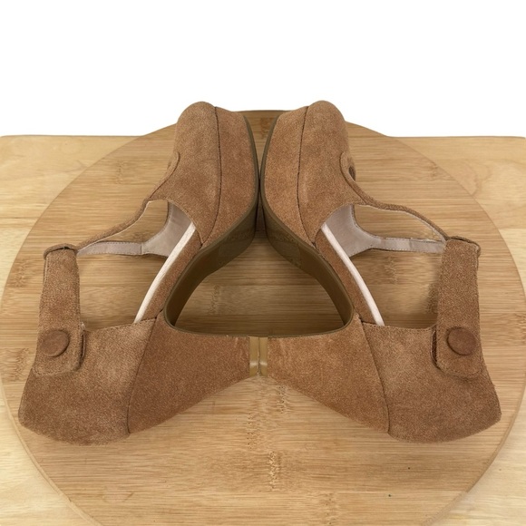 Sacha London Valeria Suede T-Strap Mary Jane Platform Heels – Size 6 - Picture 3 of 13